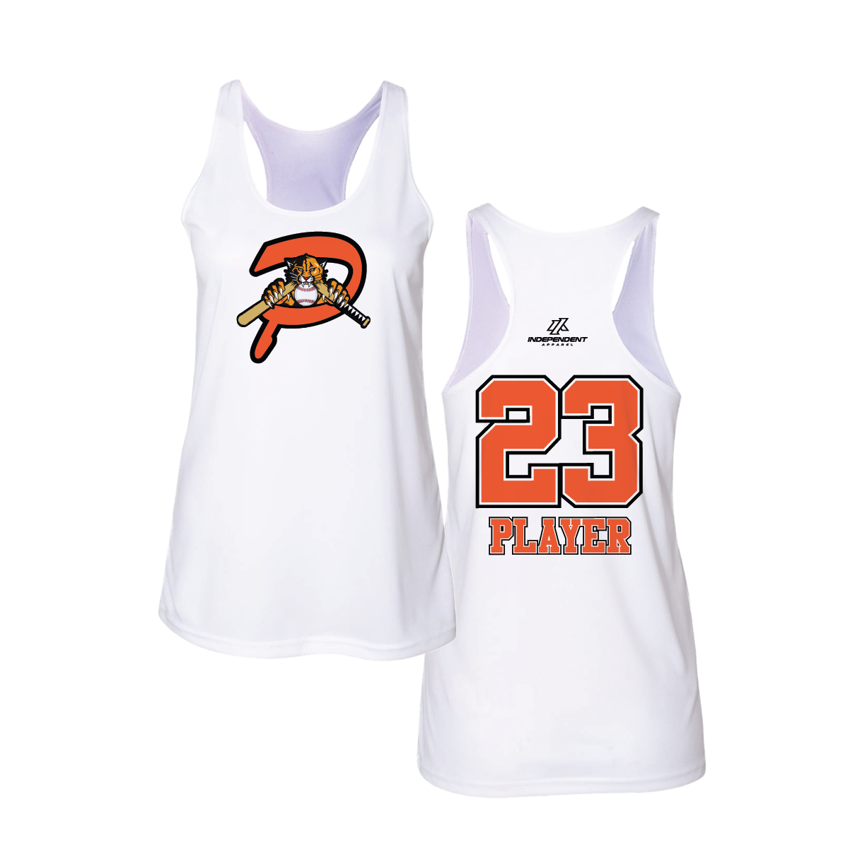 Duesler 10U Panthers P Logo Tank Top
