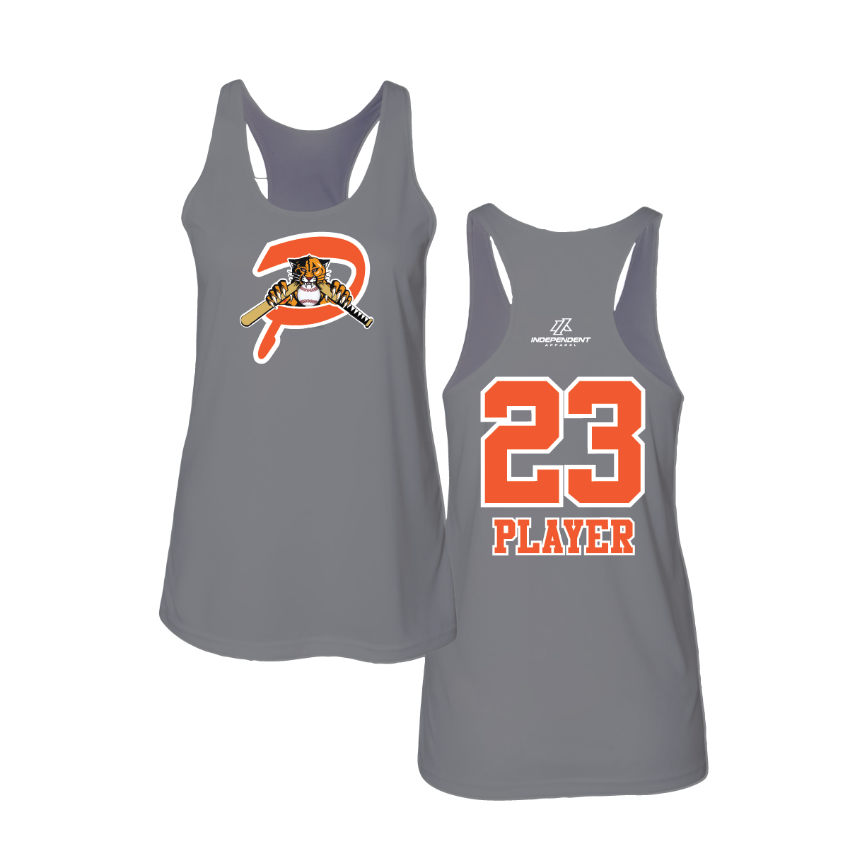 Duesler 10U Panthers P Logo Tank Top