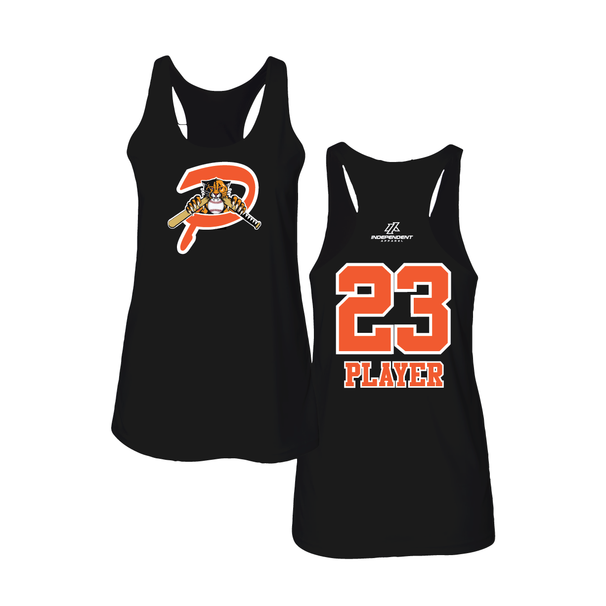 Duesler 10U Panthers P Logo Tank Top