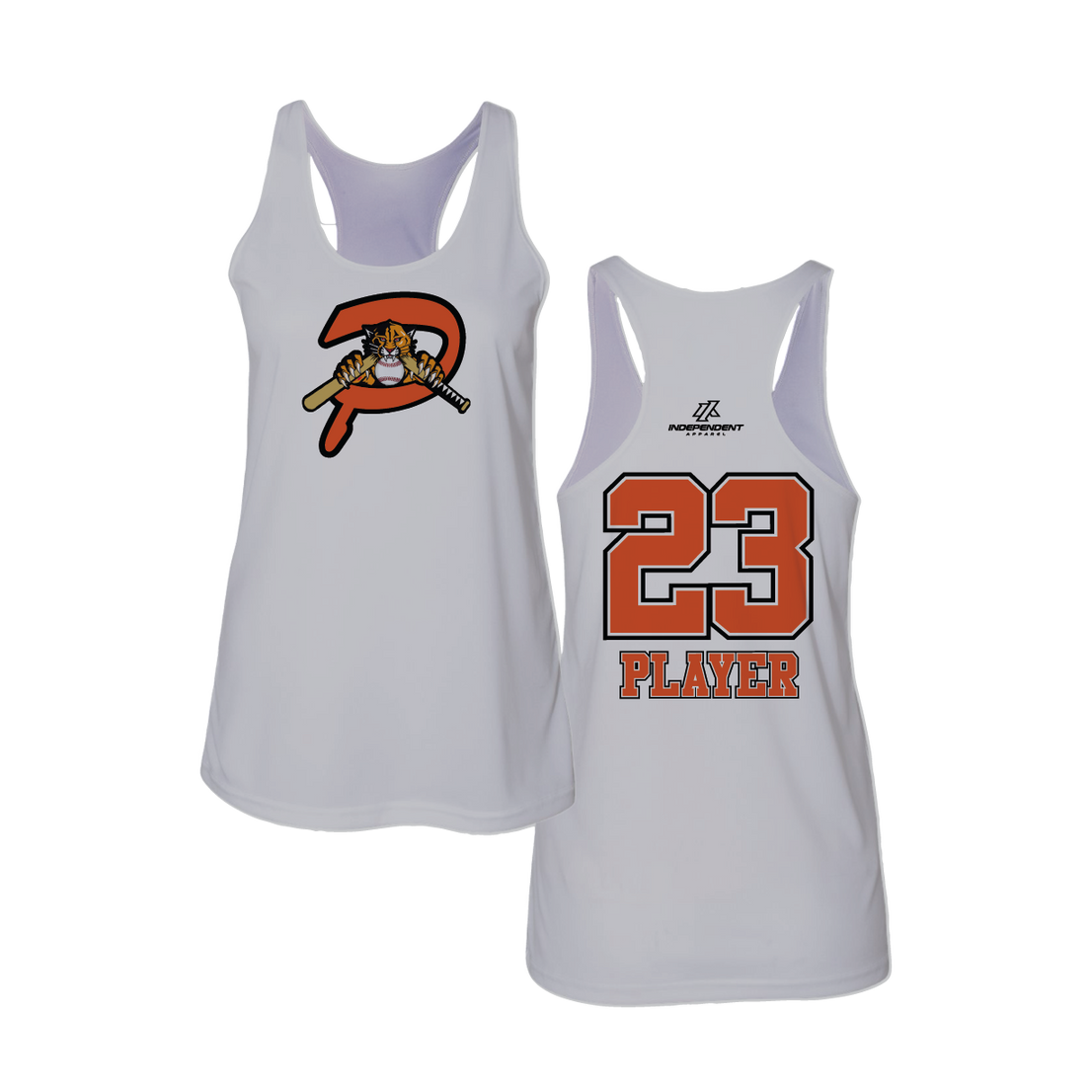 Duesler 10U Panthers P Logo Tank Top