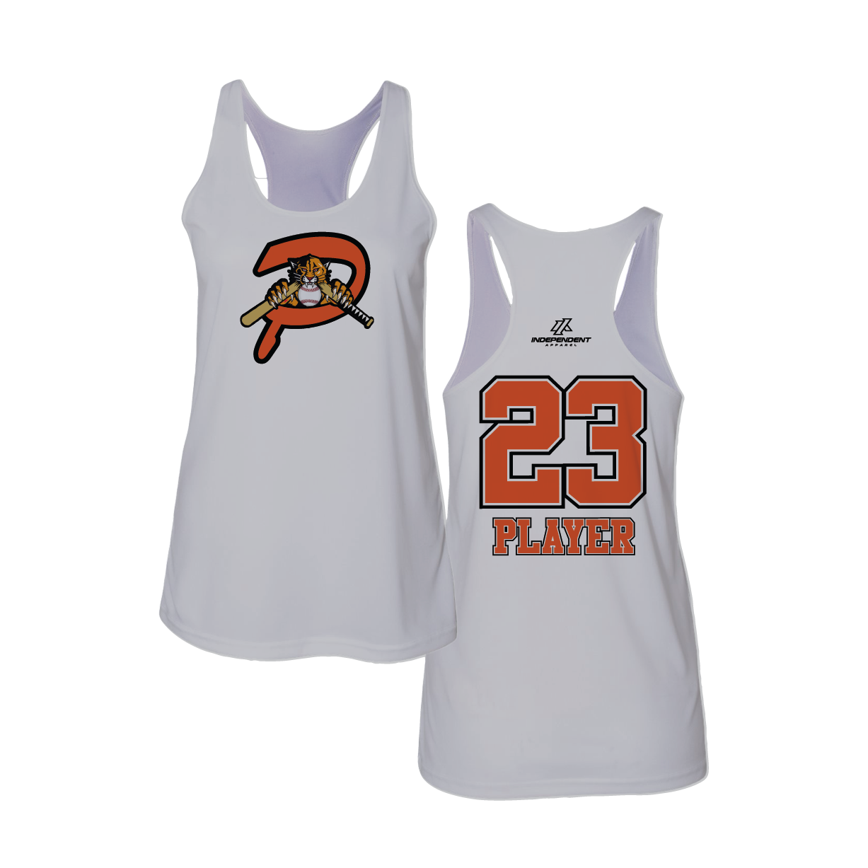 Duesler 10U Panthers P Logo Tank Top