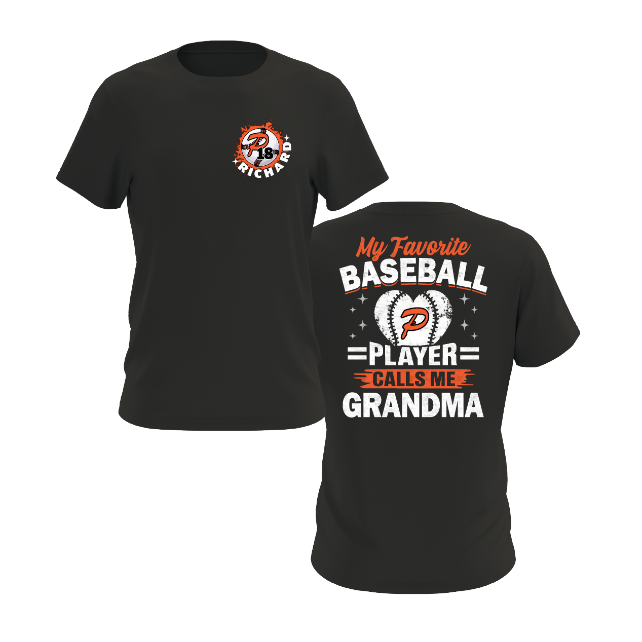 Duesler 11U Panthers “My Favorite Baseball Player Calls Me Grandma” Short Sleeve Shirt