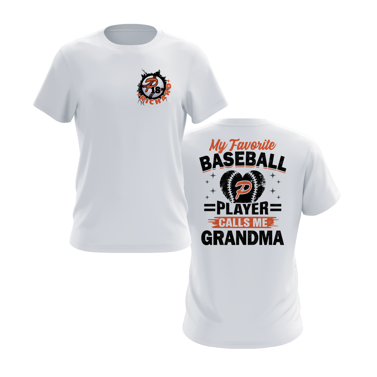 Duesler 11U Panthers “My Favorite Baseball Player Calls Me Grandma” Tri-Blend Short Sleeve Shirt