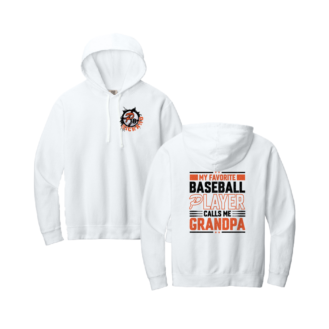 Duesler 11U Panthers “My Favorite Baseball Player Calls Me Grandpa” Cotton Sweatshirt Hoodie