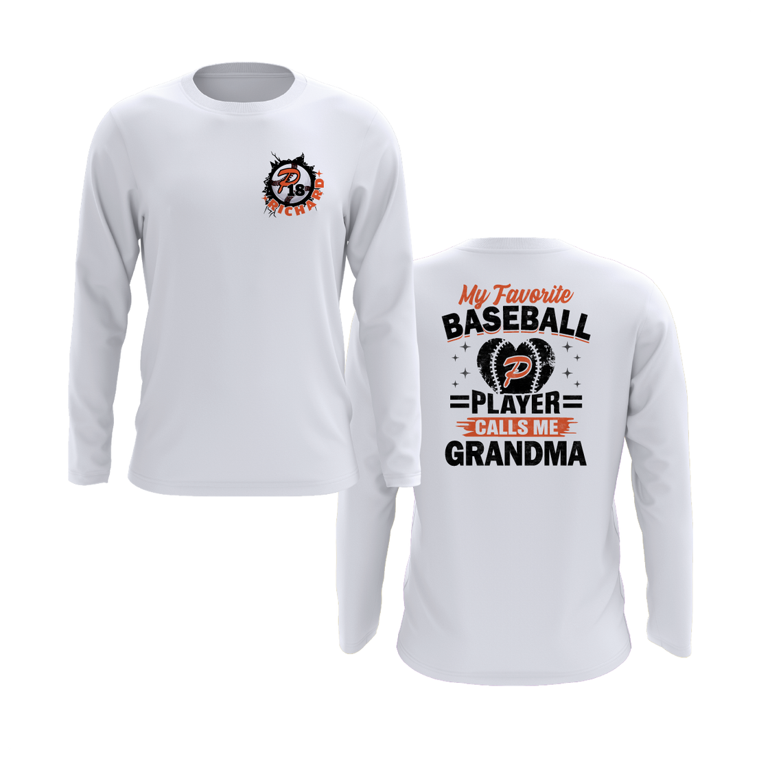 Duesler 11U Panthers “My Favorite Baseball Player Calls Me Grandma” Long Sleeve Shirt