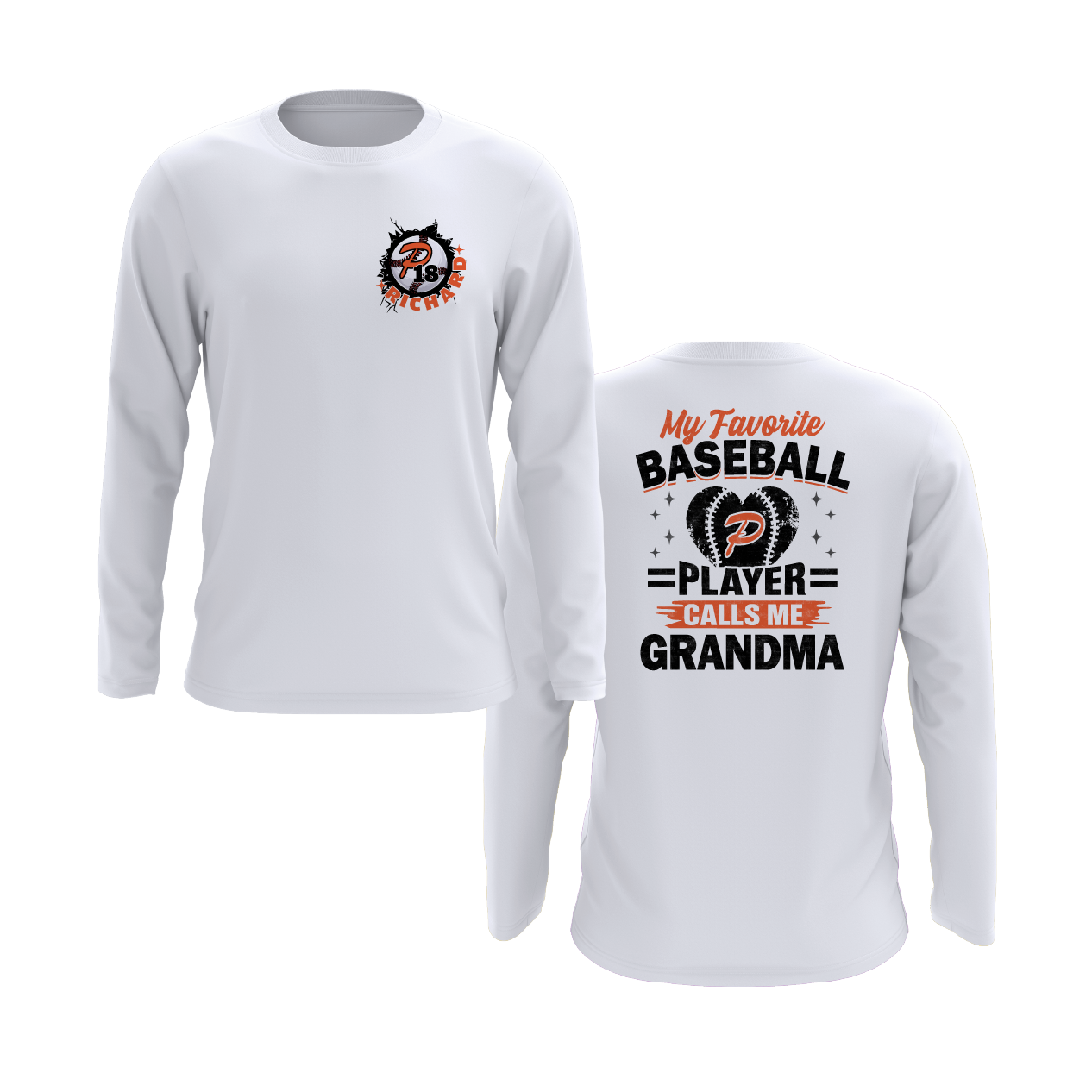Duesler 11U Panthers “My Favorite Baseball Player Calls Me Grandma” Long Sleeve Shirt