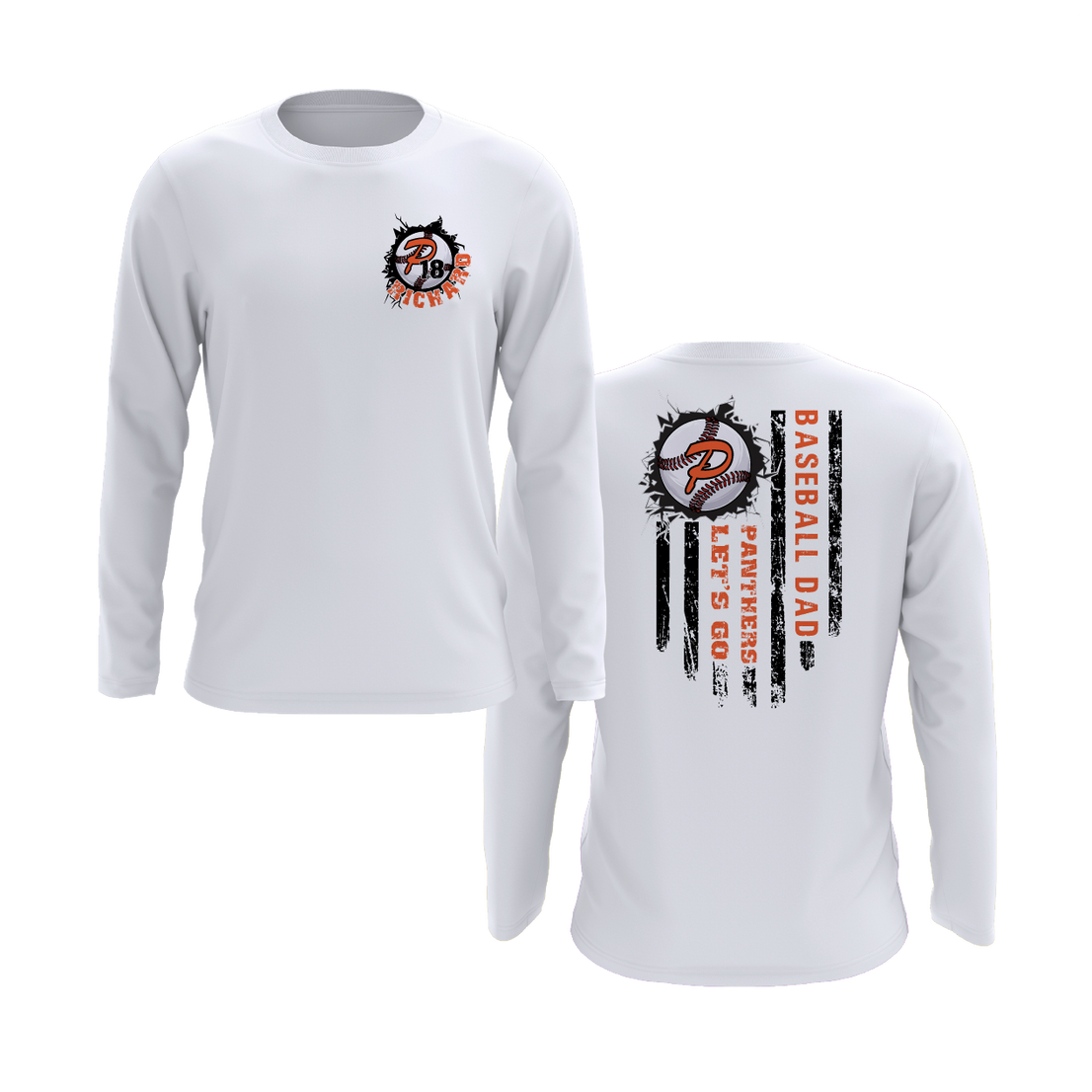 Duesler 11U “Let’s Go Panthers” Baseball Dad Long Sleeve Shirt