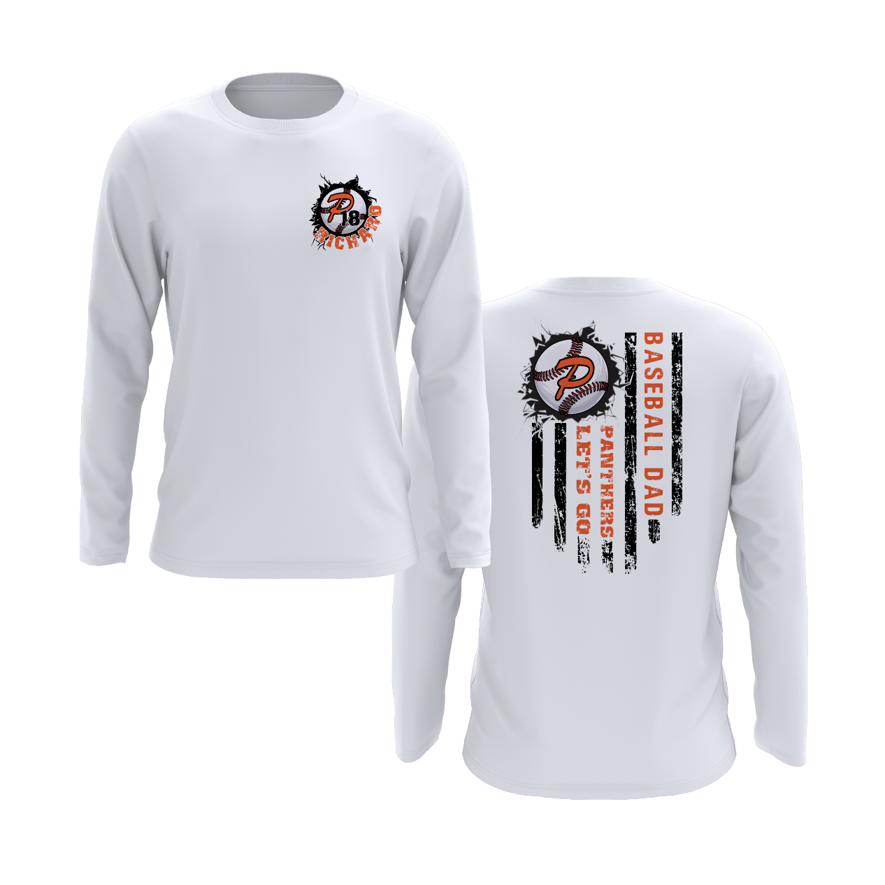 Duesler 11U “Let’s Go Panthers” Baseball Dad Long Sleeve Shirt