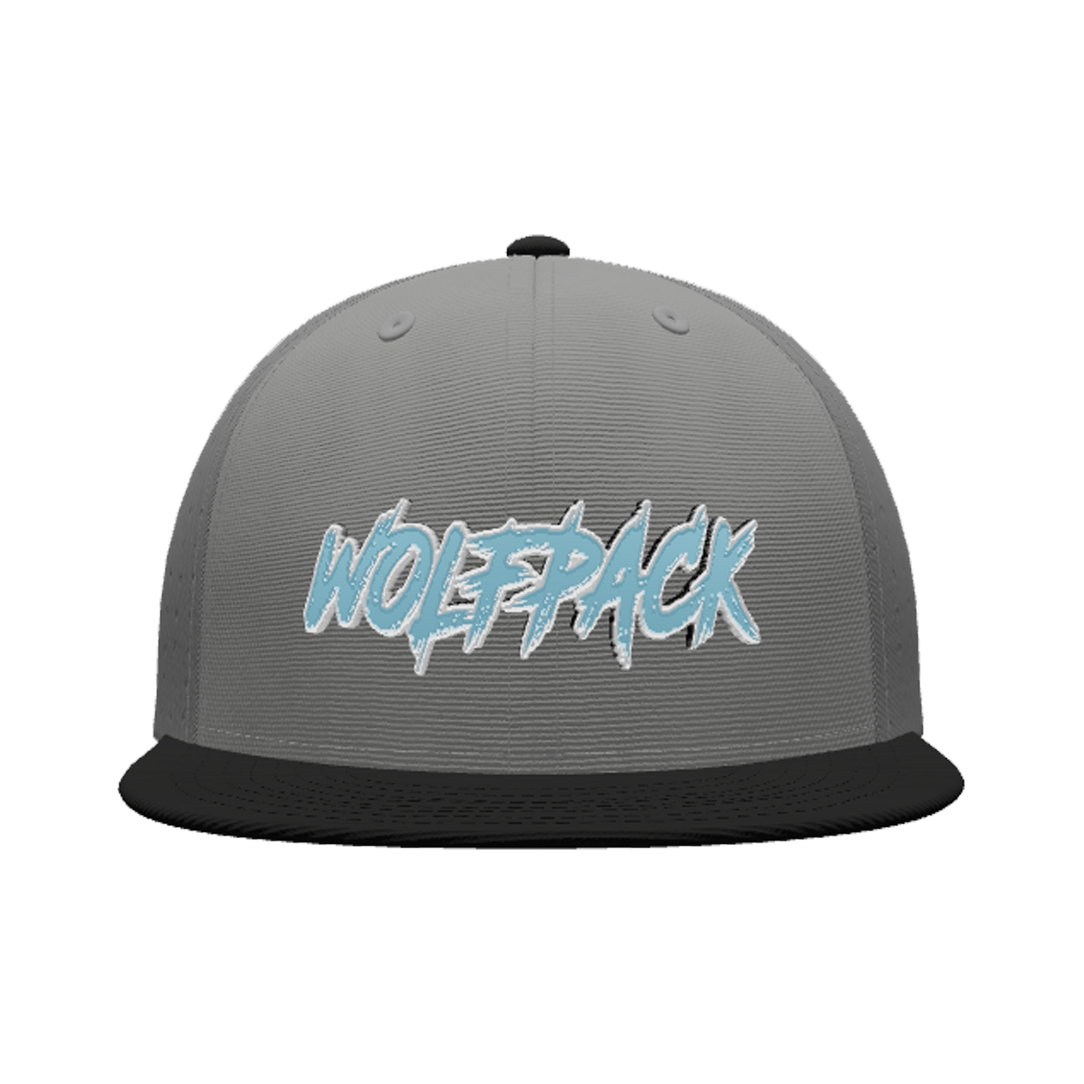 Wolfpack Logo Grey Fitted Hat