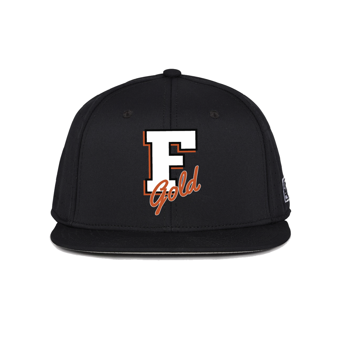 Florida Gold "F" Logo Black Fitted Hat