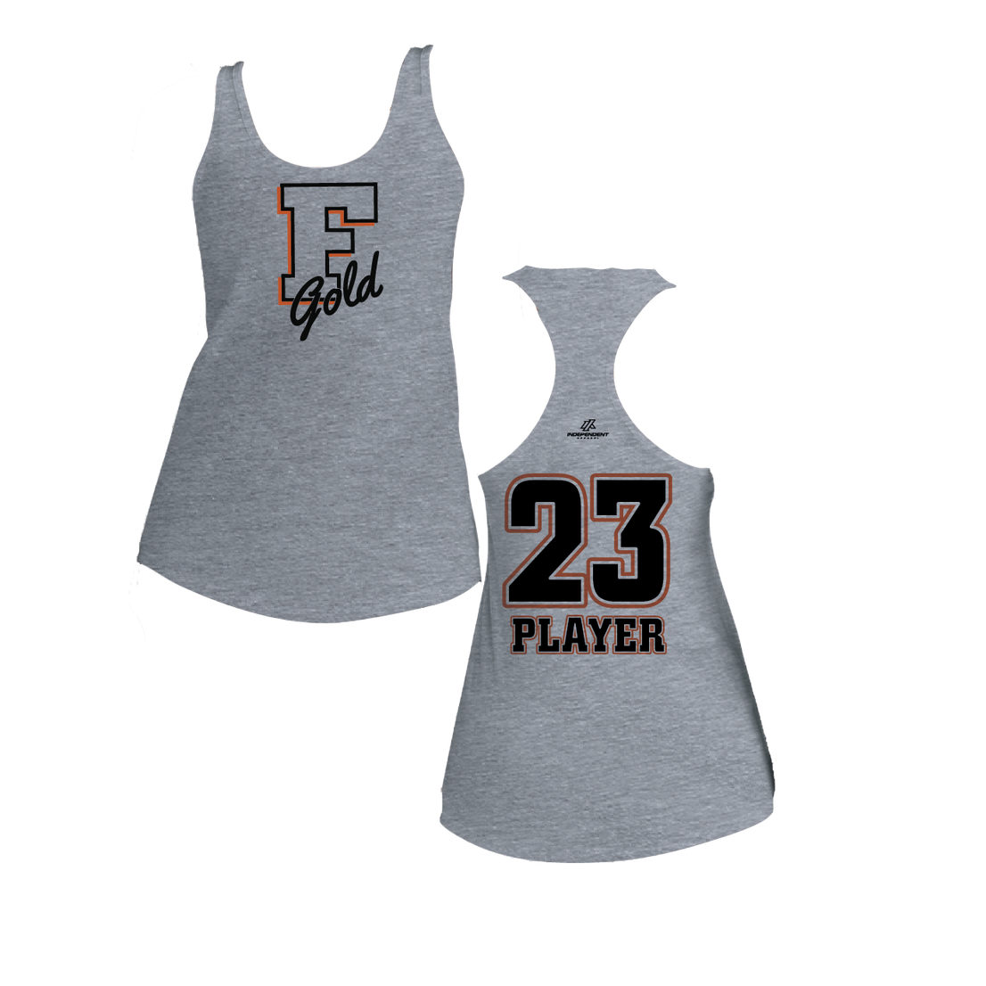 Florida Gold "F" Logo Women's Poly/Cotton Tank Top
