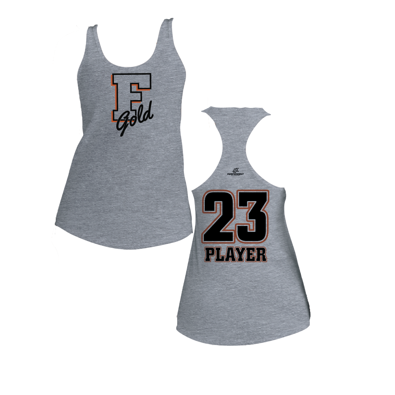 Florida Gold "F" Logo Women's Poly/Cotton Tank Top