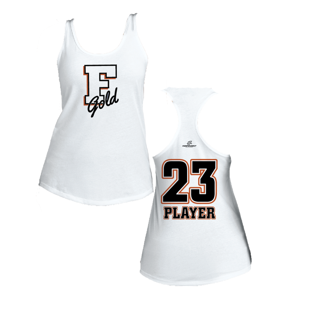 Florida Gold "F" Logo Women's Poly/Cotton Tank Top