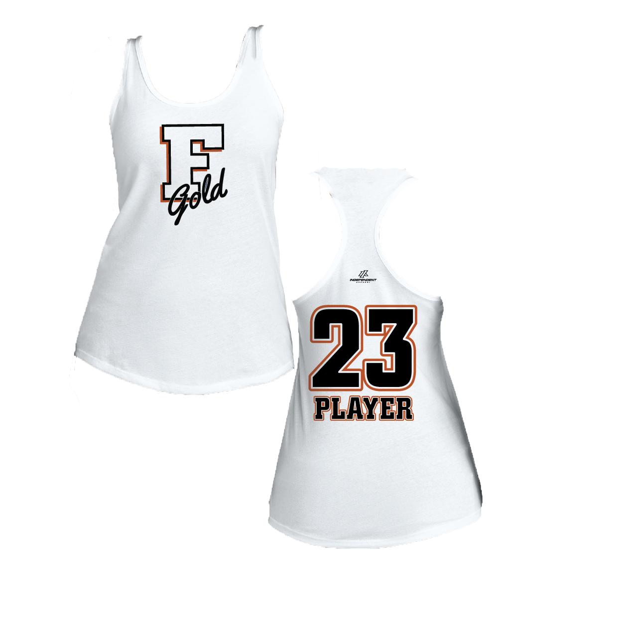 Florida Gold "F" Logo Women's Poly/Cotton Tank Top