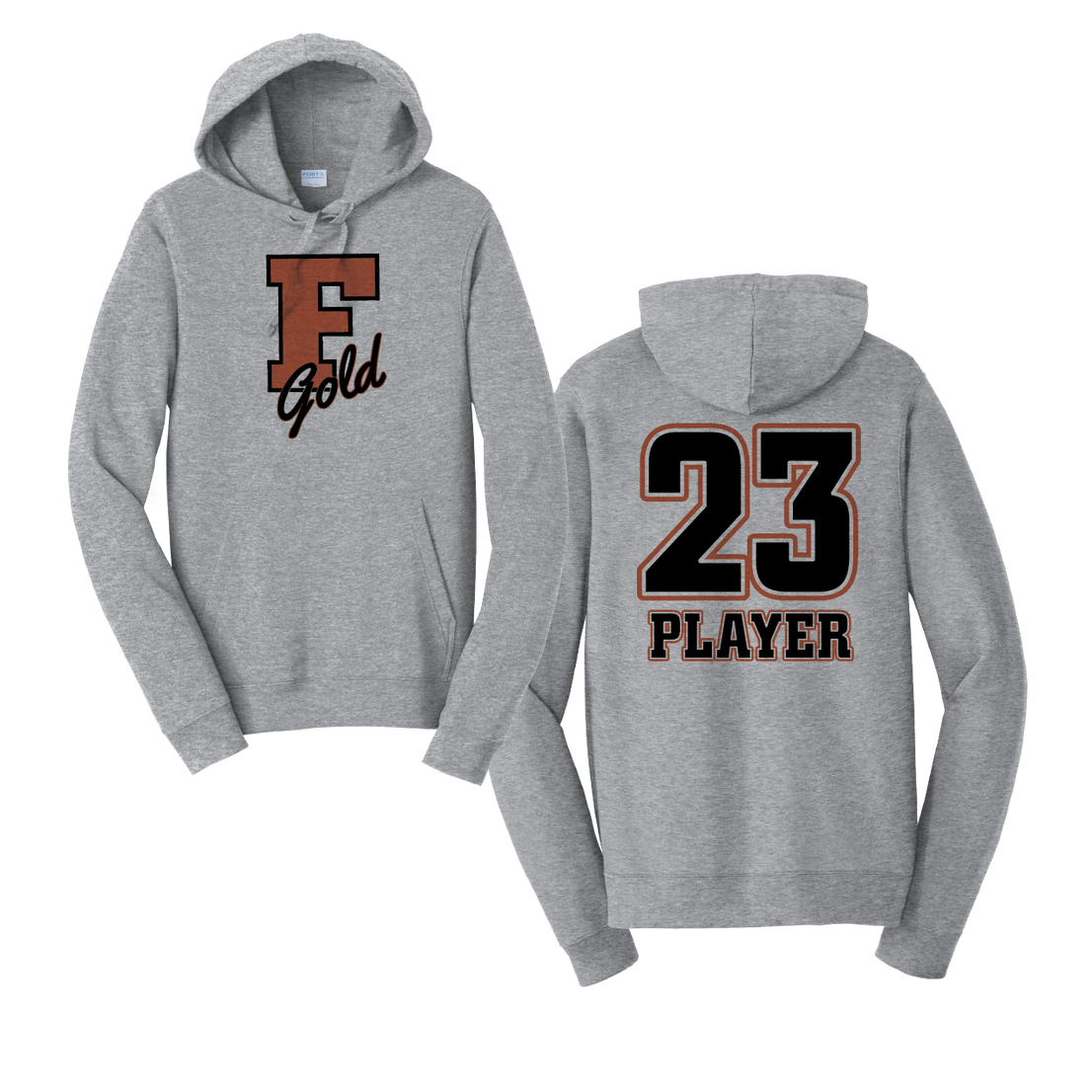 Florida Gold "F" Logo Cotton Sweatshirt Hoodie