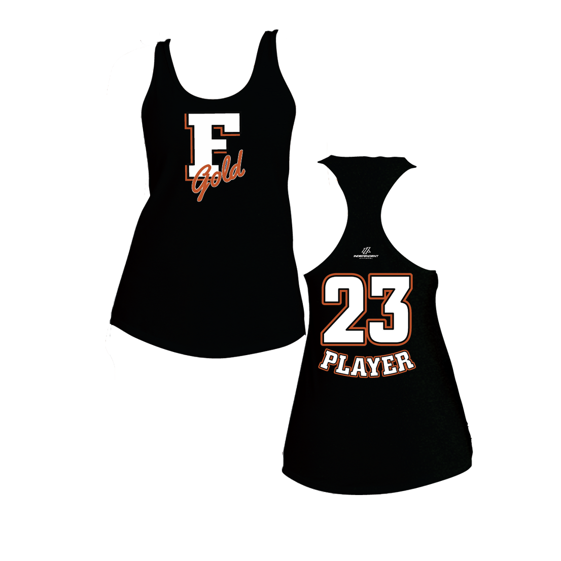 Florida Gold "F" Logo Women's Poly/Cotton Tank Top