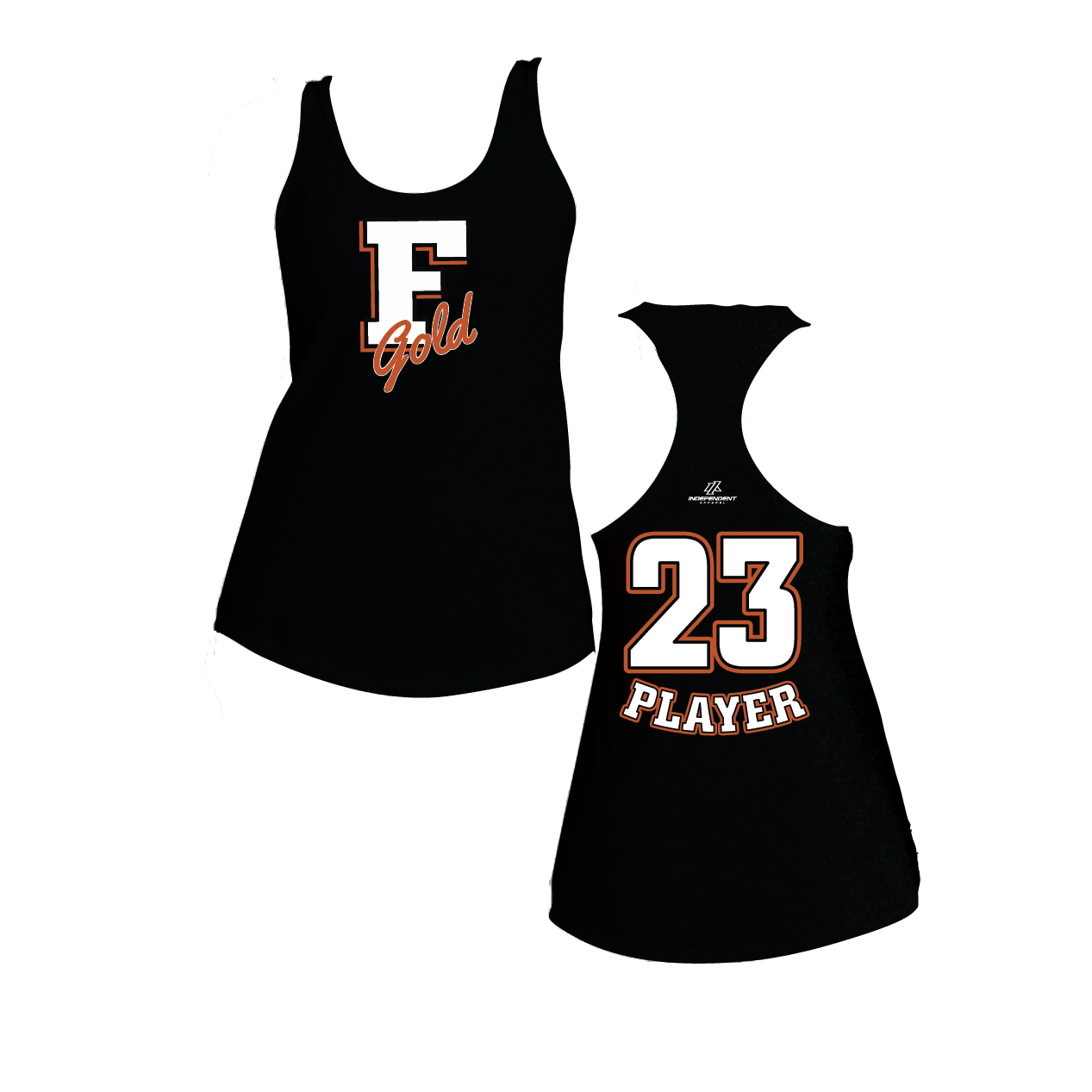 Florida Gold "F" Logo Women's Poly/Cotton Tank Top