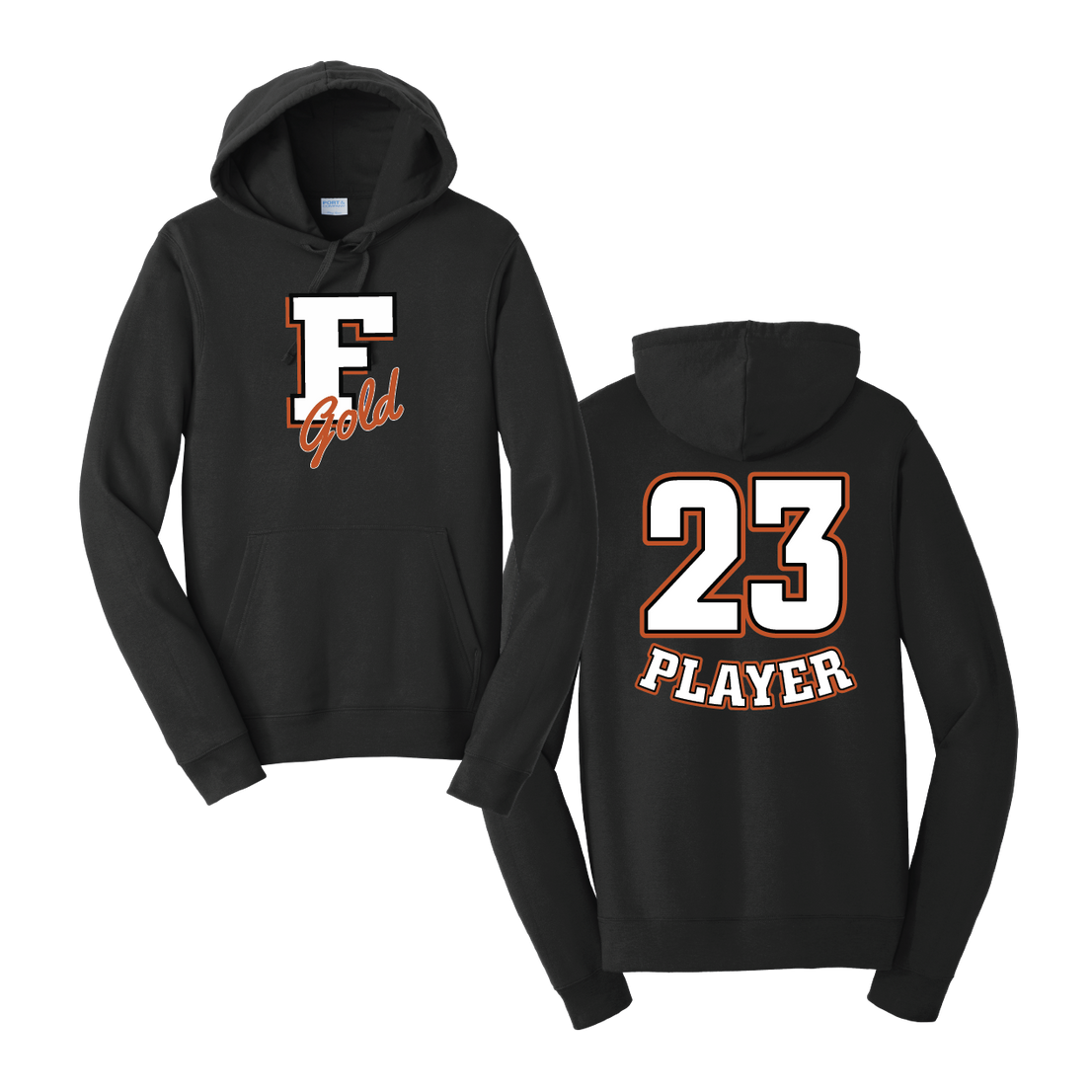 Florida Gold "F" Logo Cotton Sweatshirt Hoodie