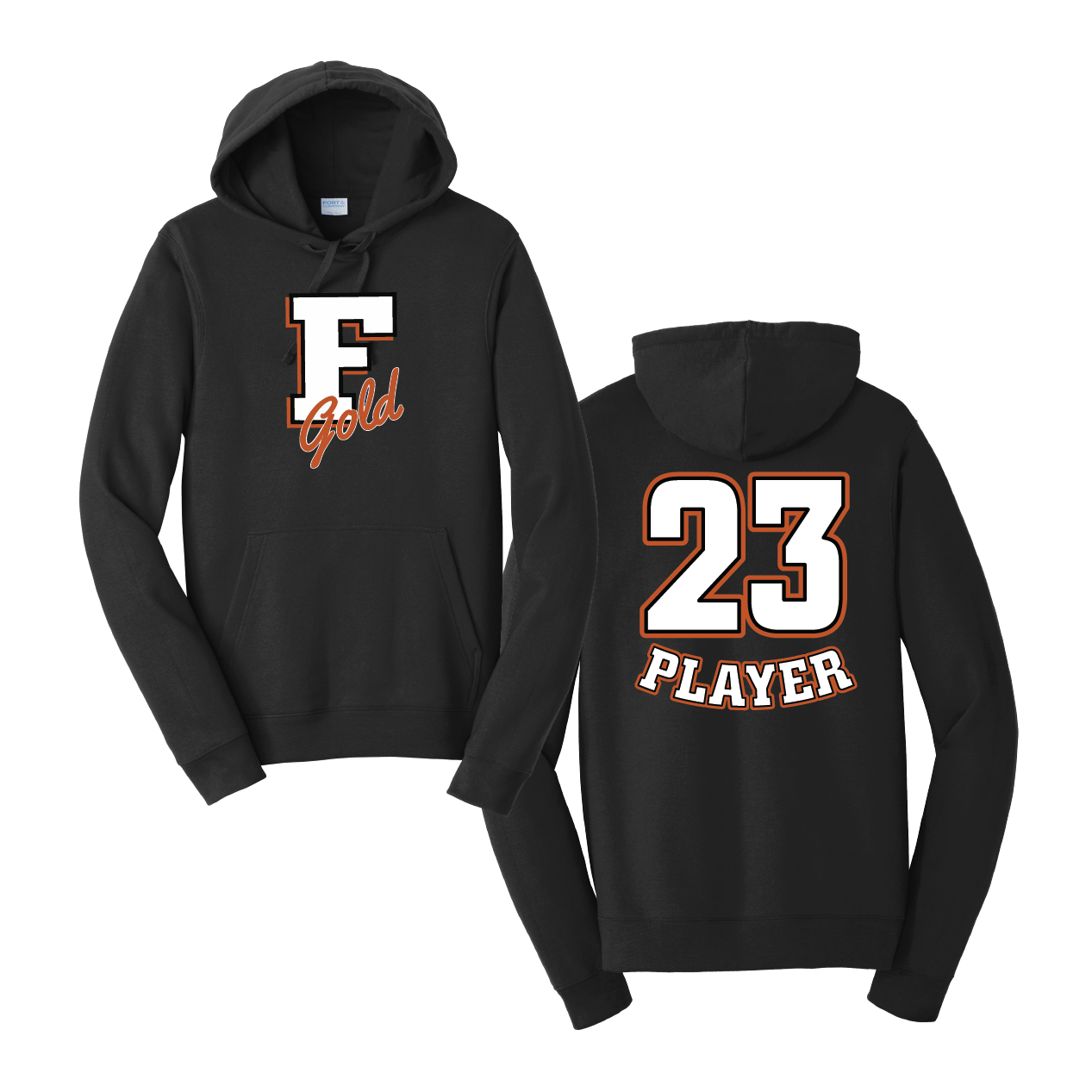 Florida Gold "F" Logo Cotton Sweatshirt Hoodie