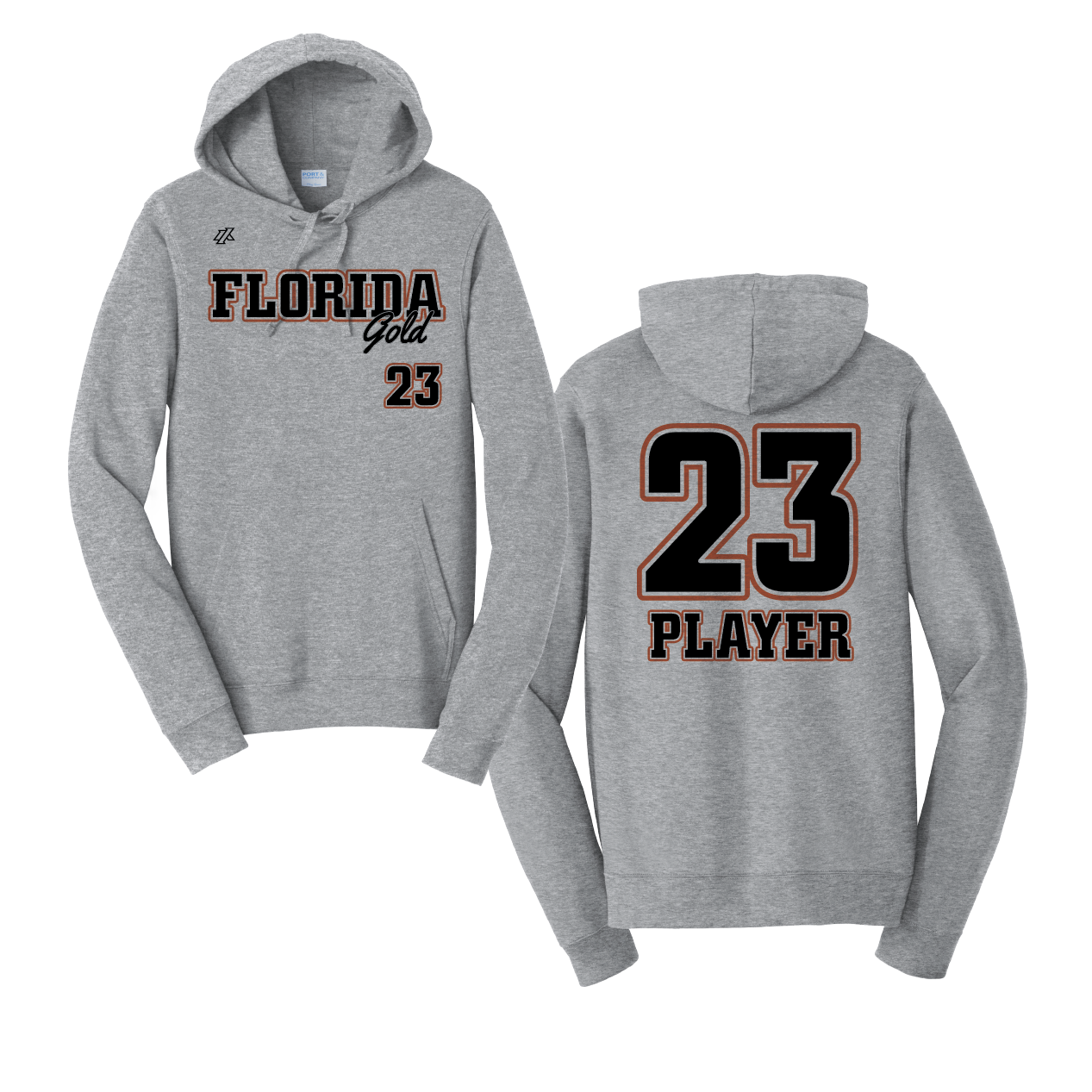 Florida Gold Logo Cotton Sweatshirt Hoodie