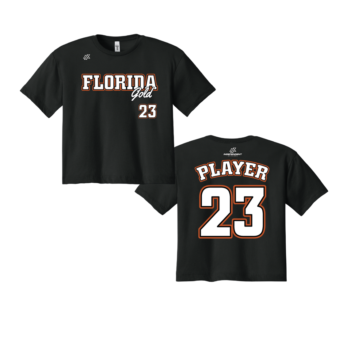 Florida Gold Logo Women's Crop Poly/Cotton Tee