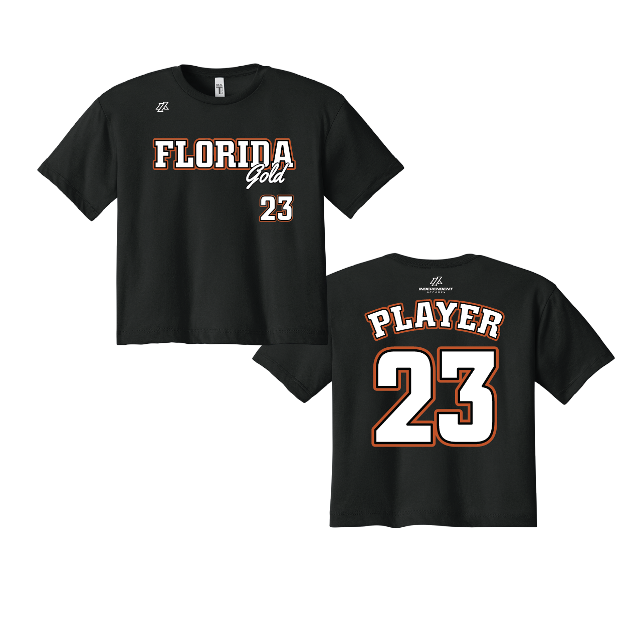 Florida Gold Logo Women's Crop Poly/Cotton Tee