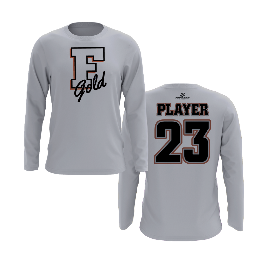 Florida Gold "F" Logo Long Sleeve Shirt