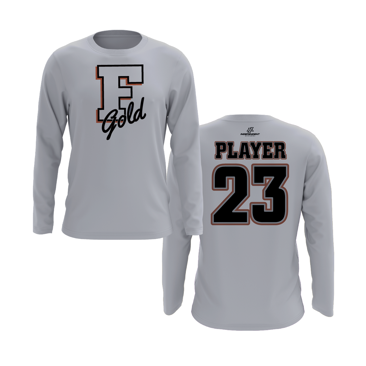 Florida Gold "F" Logo Long Sleeve Shirt