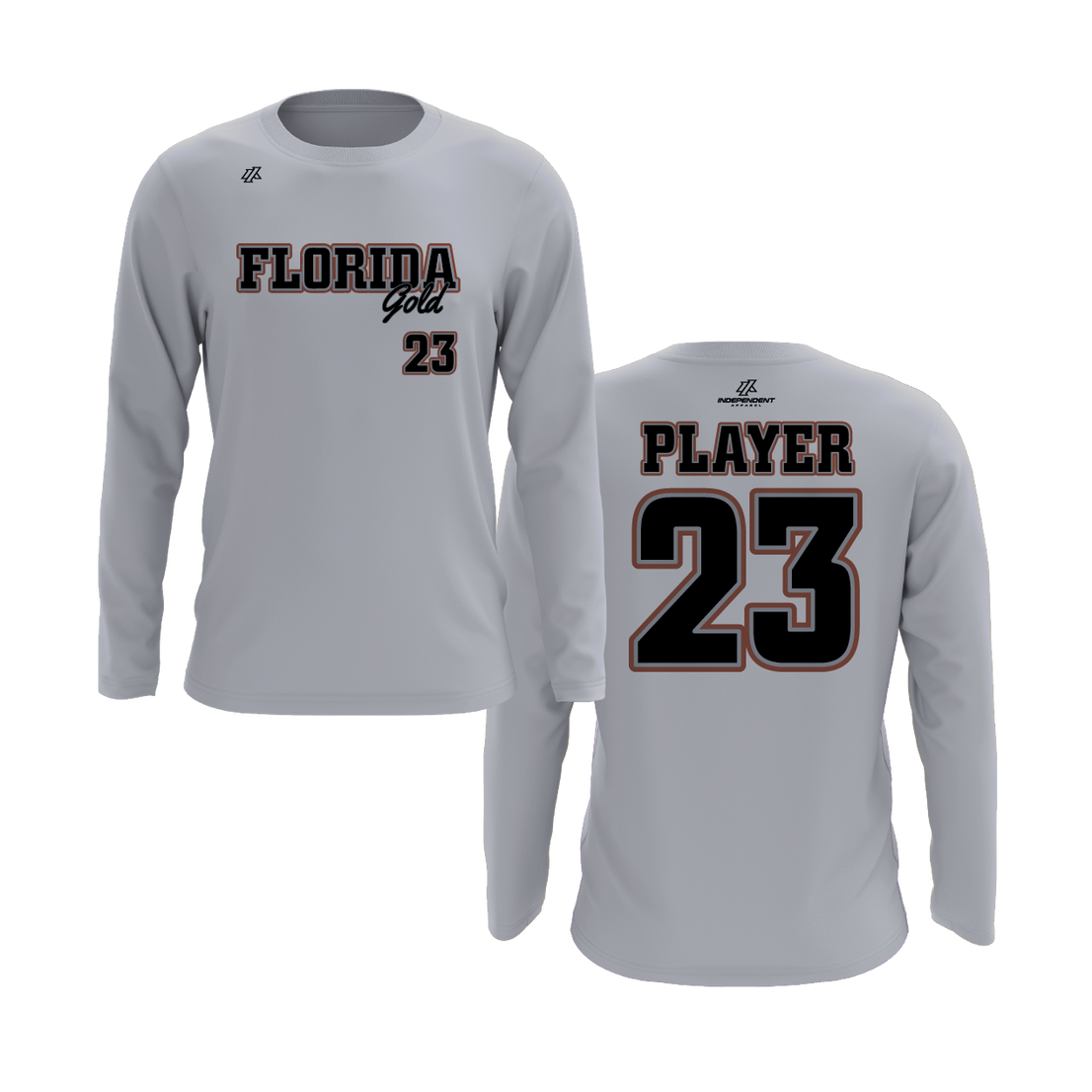 Florida Gold Logo Long Sleeve Shirt