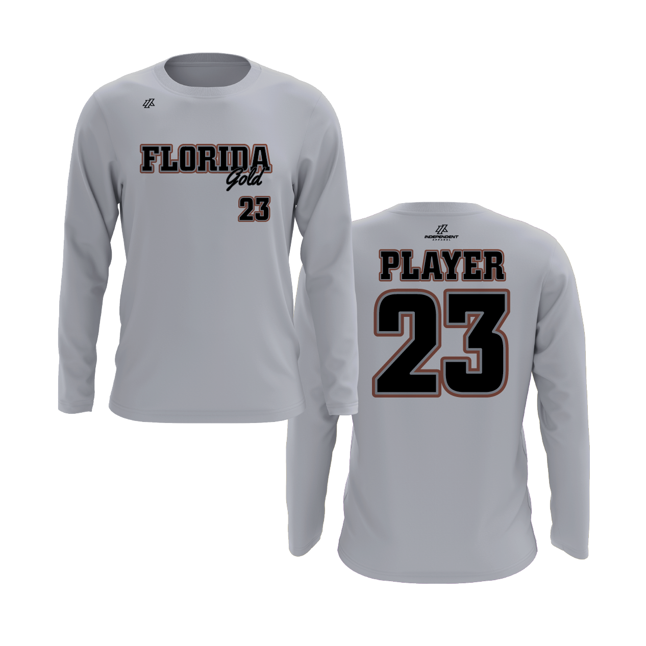 Florida Gold Logo Long Sleeve Shirt