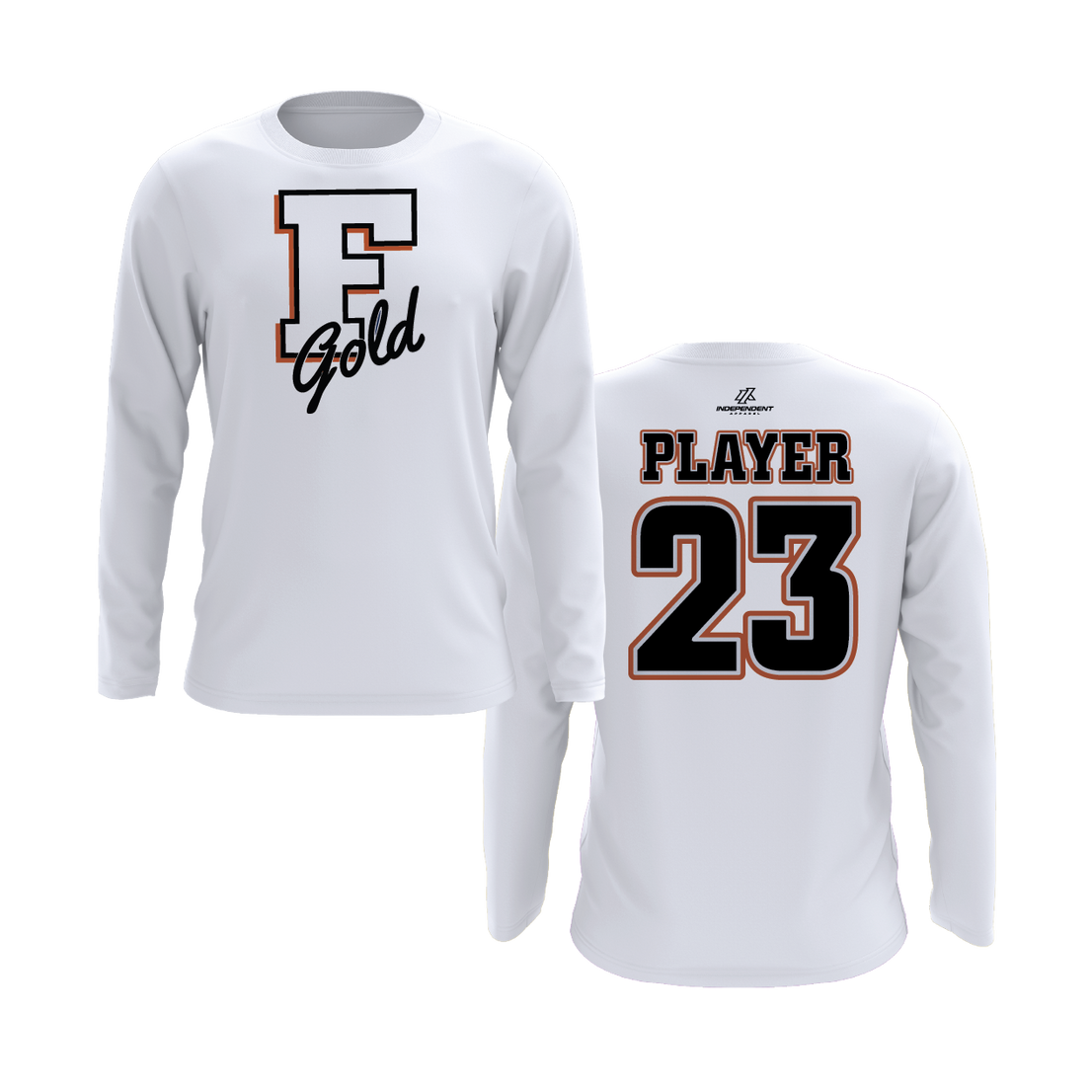 Florida Gold "F" Logo Long Sleeve Shirt