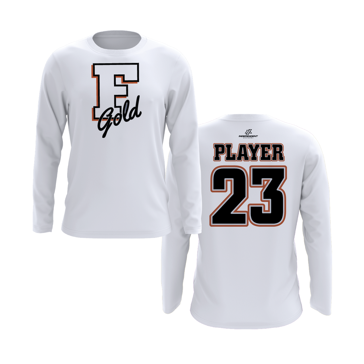 Florida Gold "F" Logo Long Sleeve Shirt