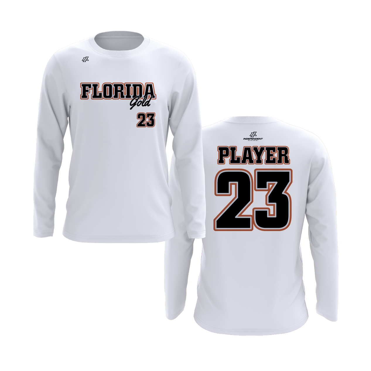 Florida Gold Logo Long Sleeve Shirt