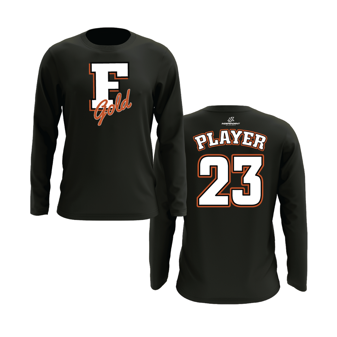 Florida Gold "F" Logo Long Sleeve Shirt