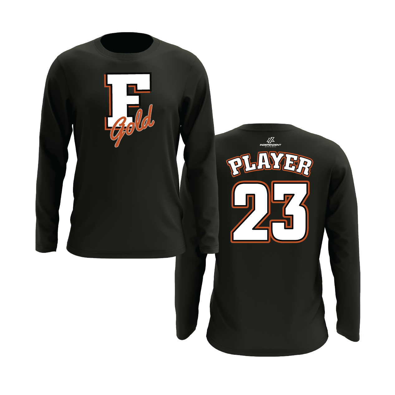 Florida Gold "F" Logo Long Sleeve Shirt