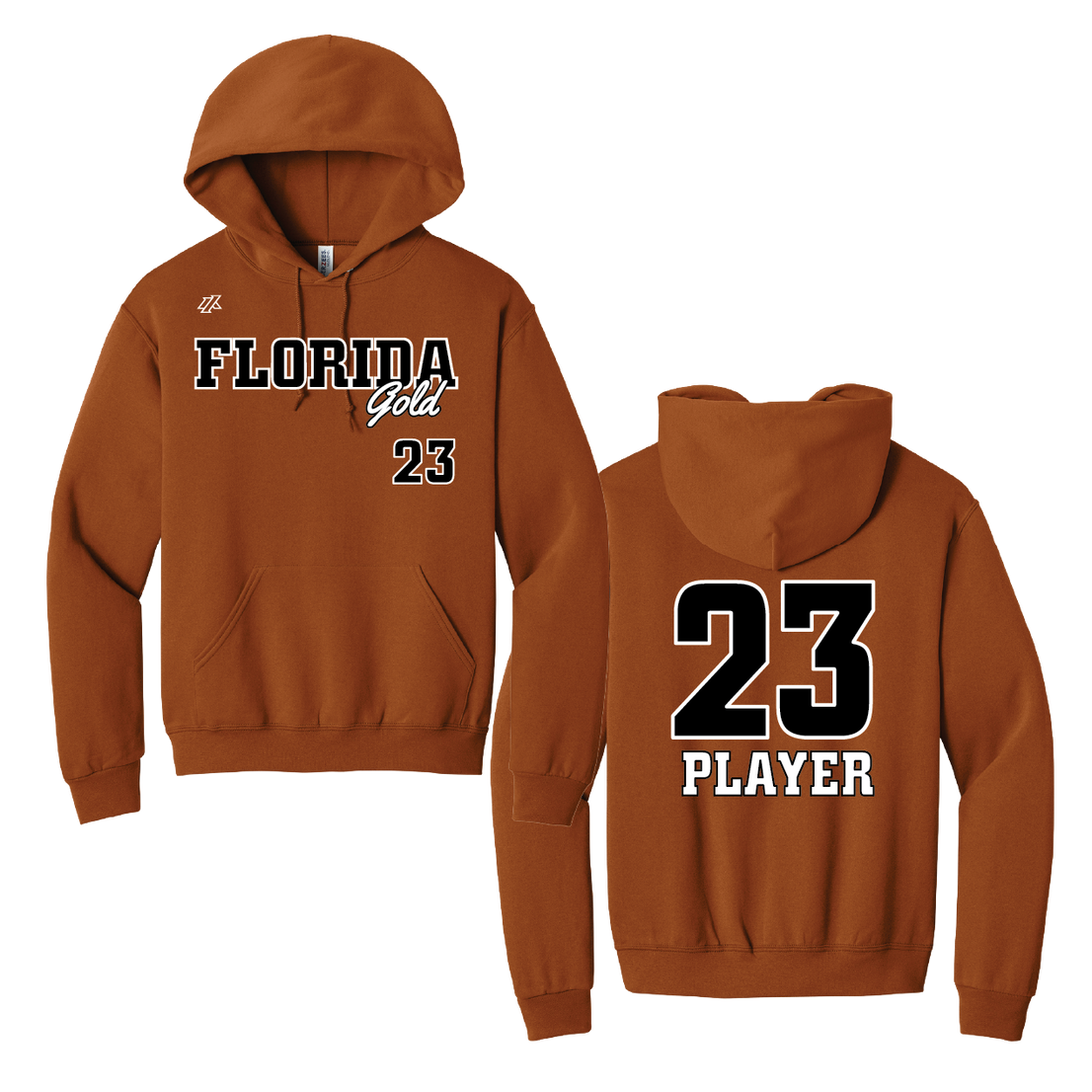 Florida Gold Logo Cotton Sweatshirt Hoodie