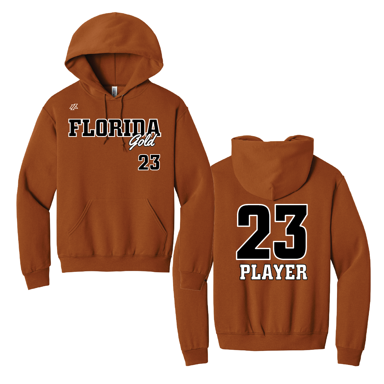 Florida Gold Logo Cotton Sweatshirt Hoodie