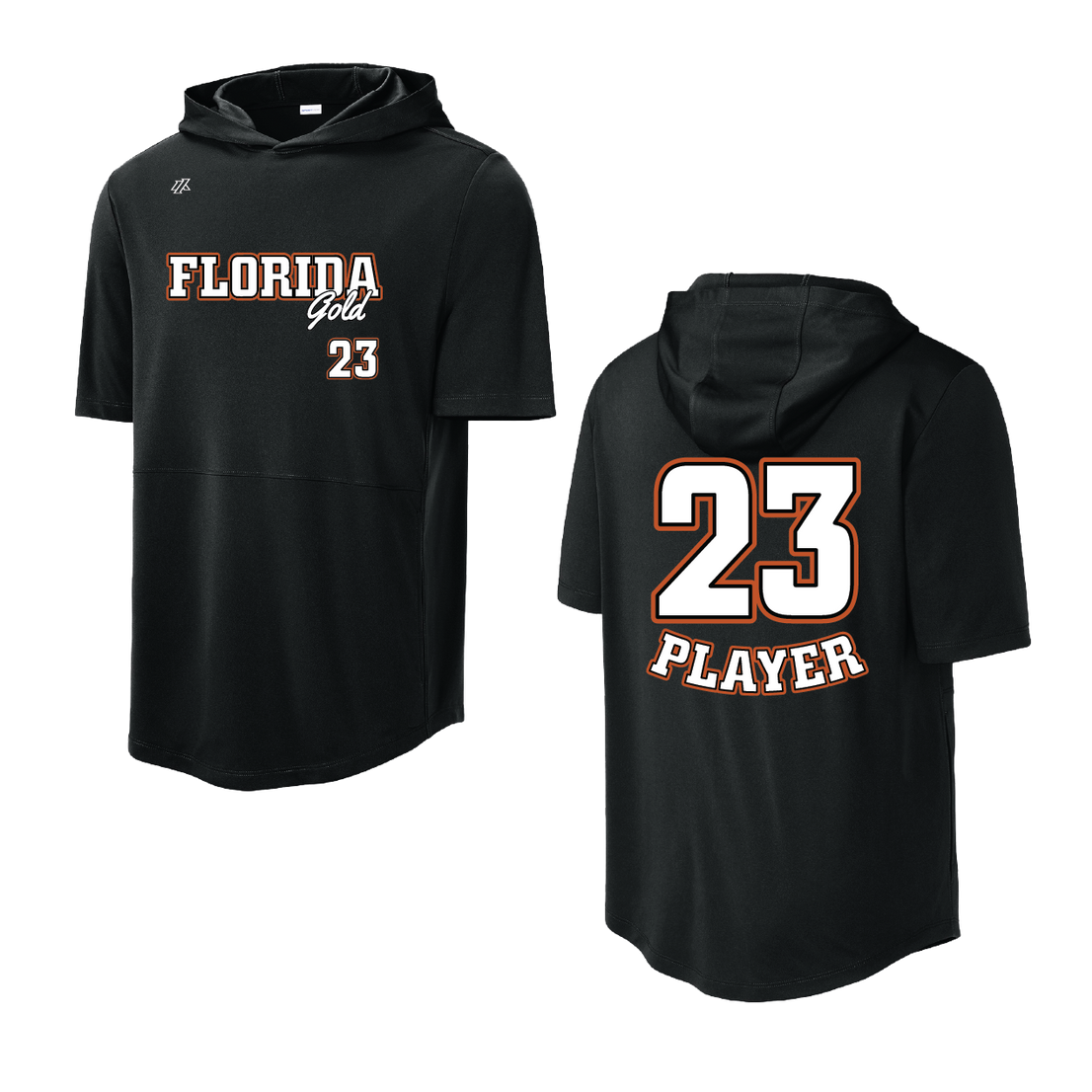 Florida Gold Logo Short Sleeve Lightweight Hoodie