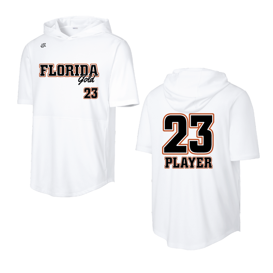 Florida Gold Logo Short Sleeve Lightweight Hoodie