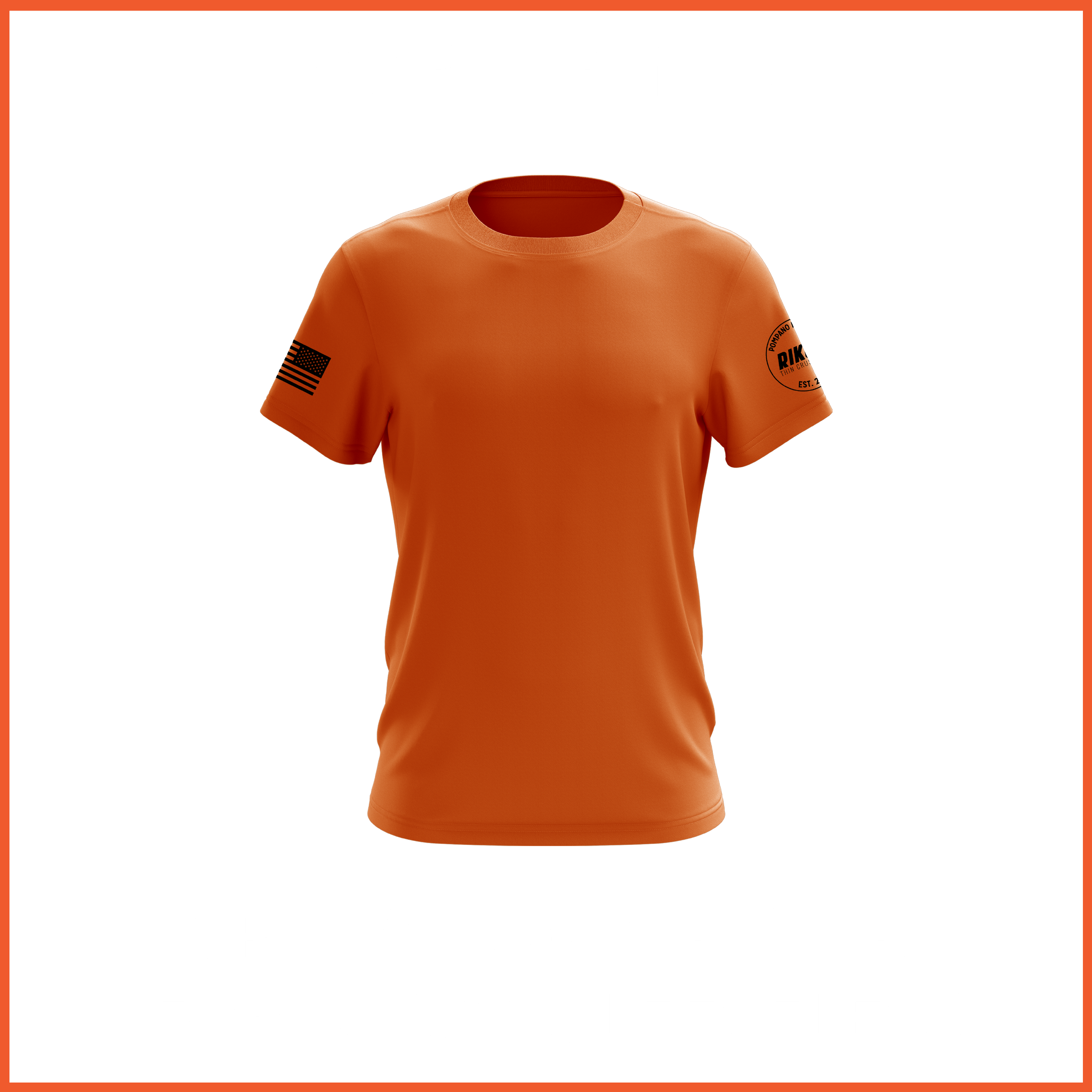 Garber 12U Orange Under Shirt for Black Sleeveless Jersey