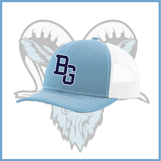 Billy Goats 2037 Block BG Logo Light Blue/White Snapback Hat
