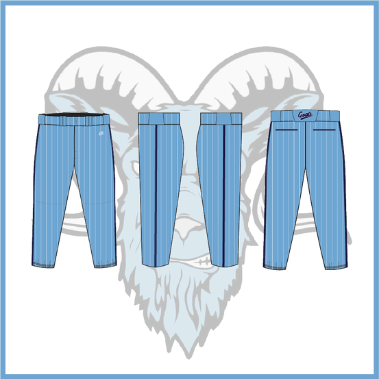 Billy Goats 2037 Blue Pinstripe Fall 2026 Uniform Pants/Knickers (3-4 WEEK TURNAROUND)