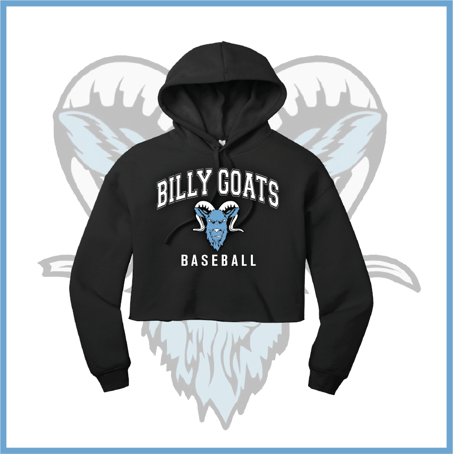 Billy Goats 2037 Collegiate Logo Women's Fleece Crop Hoodie