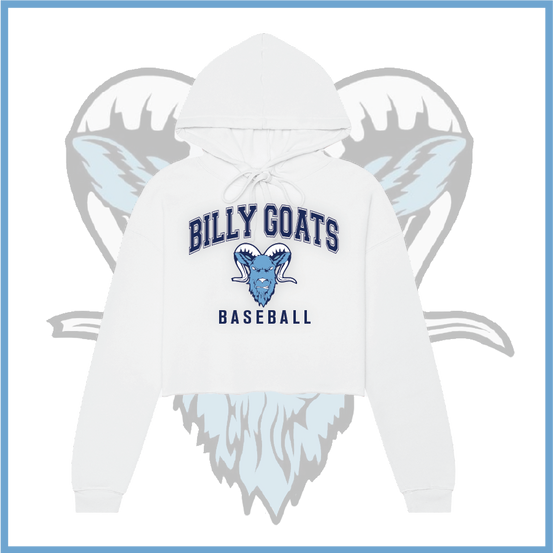 Billy Goats 2037 Collegiate Logo Women's Fleece Crop Hoodie