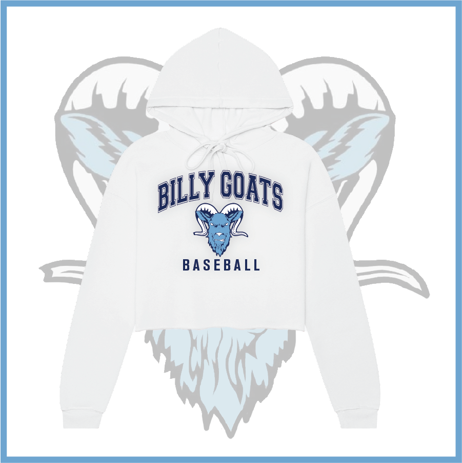 Billy Goats 2037 Collegiate Logo Women's Fleece Crop Hoodie