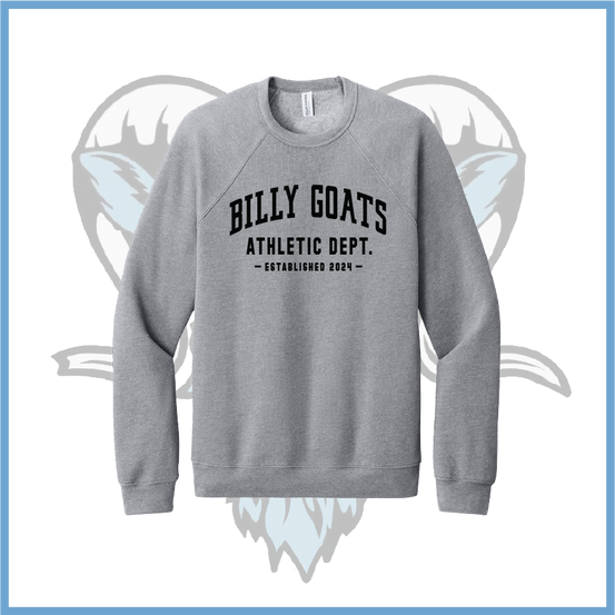 Billy Goats 2037 Athletic Dept. Logo Cotton/Poly Sponge Fleece Sweatshirt