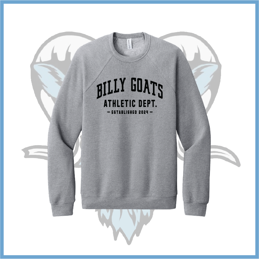 Billy Goats 2037 Athletic Dept. Logo Cotton/Poly Sponge Fleece Sweatshirt