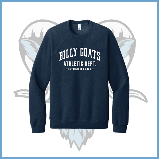 Billy Goats 2037 Athletic Dept. Logo Cotton/Poly Sponge Fleece Sweatshirt