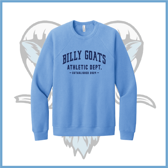 Billy Goats 2037 Athletic Dept. Logo Cotton/Poly Sponge Fleece Sweatshirt