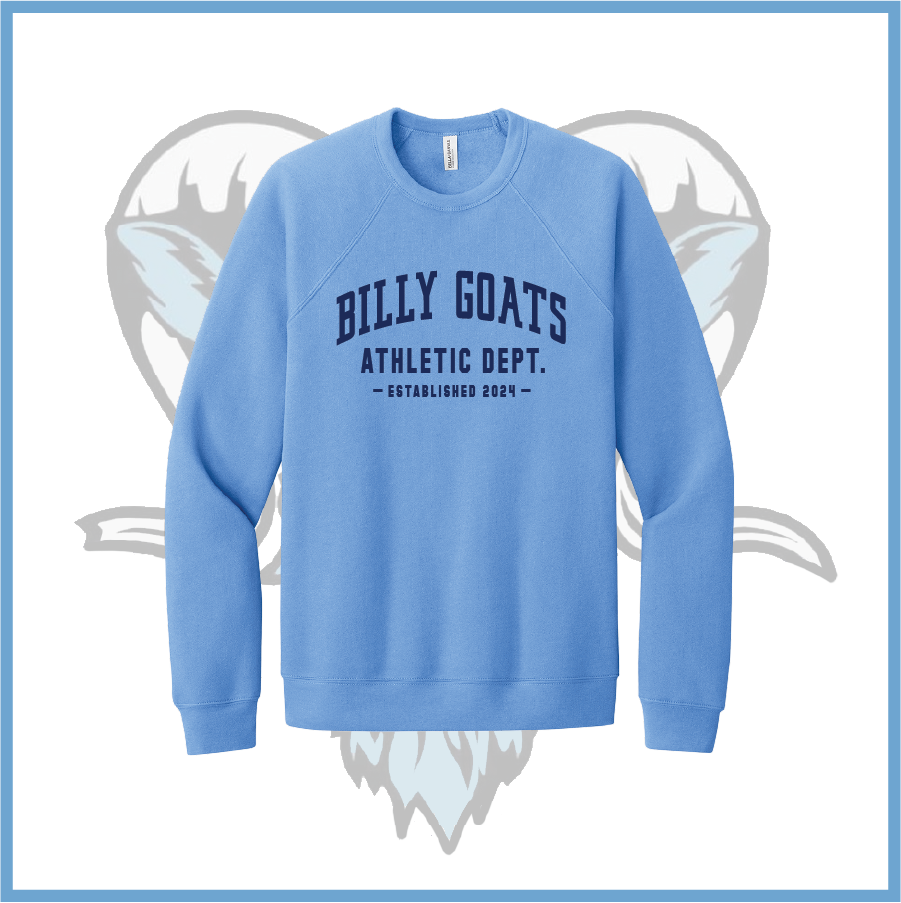 Billy Goats 2037 Athletic Dept. Logo Cotton/Poly Sponge Fleece Sweatshirt